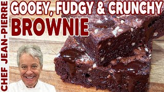 Fudgy and Crunchy Brownie Recipe  Chef JeanPierre [upl. by Attenaz321]