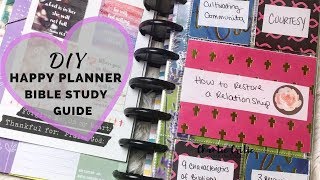 DIY Faith Happy Planner Bible Study Guide [upl. by Anihtyc]