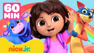 Dora  Maratona de EPISÓDIOS COMPLETOS da Dora ➡️  5 Episódios em 1 Hora  Nick Jr em Português [upl. by Sarad136]