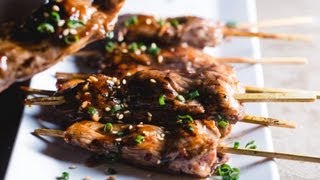 Hoisin Beef Skewers  SAM THE COOKING GUY [upl. by Tremann]