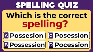 Spelling Quiz  CAN YOU SCORE 2020  Part 37 [upl. by Donia]