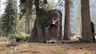 Tall Boy V4  Christmas Valley Bouldering [upl. by Rhynd]