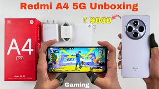 Redmi A4 5G unboxing and gaming test  120Hz Refresh Rate Snapdragon® 4s Gen 2 Processor [upl. by Flor]