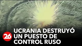 GUERRA RUSIAUCRANIA  Así es destruido por misiles ucranianos un puesto de control ruso [upl. by Reiss]