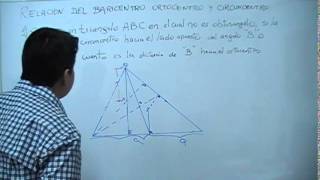 Relación del baricentro ortocentro y circuncentro [upl. by Nnylatsyrc]