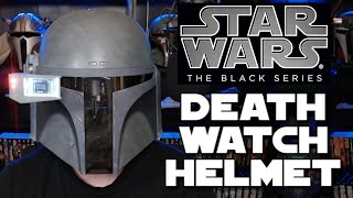 Hasbro Black Series Death Watch Mandalorian Helmet  Unboxing amp Review [upl. by Honniball]