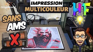 Comment imprimer des tableaux Hueforge Multicouleur sans AMS MMU amp ACE Pro [upl. by Deenya]