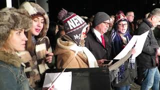 Caroling in Gramercy Park New York City  December 24 2018 7 Songs [upl. by Ahasuerus]