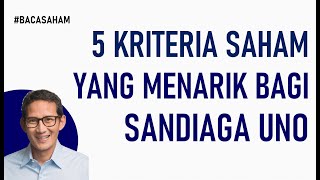 5 Rahasia Value Investing dari Sandiaga Uno [upl. by Ahsieat]