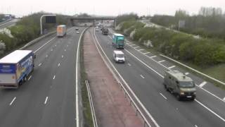 Nuclear weapons convoy on the M40 motorway [upl. by Nilla240]