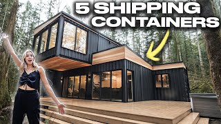 Inside A 2Story Home Built Out of SHIPPING CONTAINERS [upl. by Airehs636]