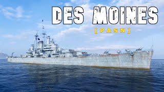 World of WarShips Des Moines  3 Kills 277K Damage [upl. by Aiuqat]