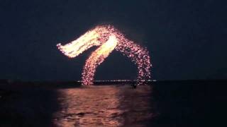 Spectacular Kites With Super LED Lights and fireworks [upl. by Enirak707]