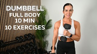 READY FOR A 10 MINUTE NO REPEAT DUMBBELL BLAST [upl. by Appledorf]