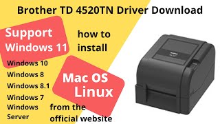 Brother TD 4520TN Driver Download and Setup Windows 11 Windows 10 Mac 13 Mac 12 [upl. by Sanger275]