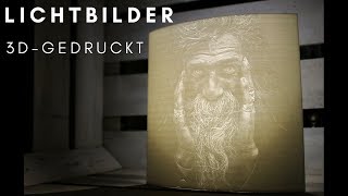 Lichtbilder  Lithophane  aus dem 3DDrucker [upl. by Ademordna551]