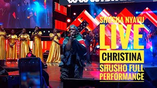 CHRISTINA SHUSHO FULL PERFORMANCE IN NAIROBI KENYA  SHUSHA NYAVU LIVE  CHURCHILL CROSSOVER [upl. by Cappello]