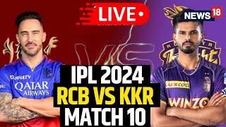 RCB VS KKR LIVE Match  Knight Riders Defeat Royal Challengers Bangalore By 7Wickets  N18L [upl. by Lonee]