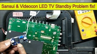 Sansui LED TV Standby Problem Fix Part 2  HOW TO FIX SANSUI LED TV STANDBY PROBLEM  TPVST59PA501 [upl. by Bellanca430]