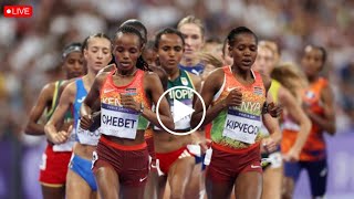 Beatrice Chebet Womens 10000m Gold Medal at Olympic Paris Unconscious accident on Track amp Field [upl. by Carolee25]