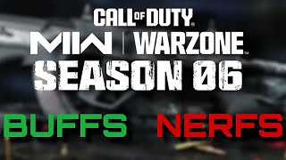 All Season 6 Weapon Buffs amp Nerfs Modern Warfare 2 amp Warzone 20 [upl. by Simons]