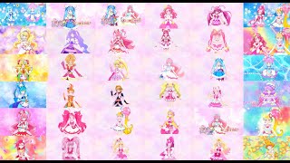 All Precure Ending Intros 20212023 [upl. by Erdnaek295]