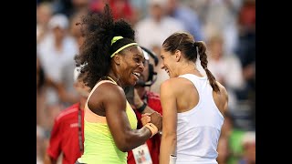 Serena Williams vs Andrea Petkovic Toronto 2015 Highlights [upl. by Ahsimrac959]