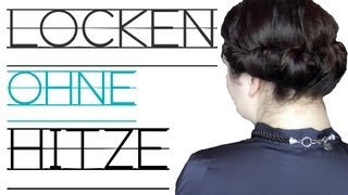 DIY Locken OHNE Hitze mit HaarbandMethode [upl. by Yecad]