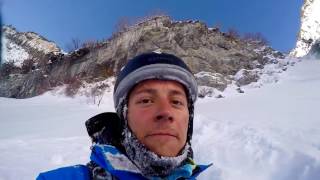 Skier Survives Fall Off 150 Foot Cliff [upl. by Noda]