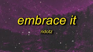 Ndotz  Embrace It Lyrics  miss if you got a bumper then shake it [upl. by Aryaz]