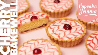 Cherry Bakewell Tart Recipe  Cupcake Jemma [upl. by Ahiel]