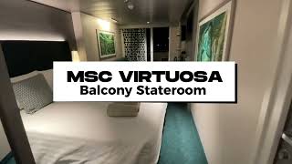 MSC Virtuosa  Balcony room tour [upl. by Irallih711]