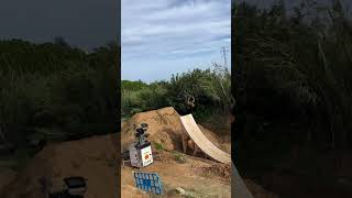 double backflip at la poma bikepark😨 [upl. by Cohla]