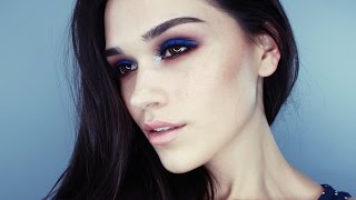 Blue vibe makeup tutorial [upl. by Etnoled946]