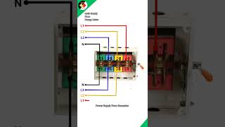 3 Phase Changeover Connection  Changeover Wiring shorts shortsfeed youtubeshorts [upl. by Lars118]