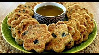 Mini Galettes Kabyle avec Olives et Fines Herbes [upl. by Skolnik476]