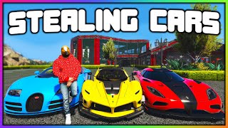 GTA 5 Roleplay  STEALING EVERY CAR FROM REDLINE  RedlineRP [upl. by Gerkman230]