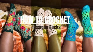 Hexagon Sock Tutorial [upl. by Aneled703]