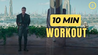 Jedi Padawan  10 Min Bodyweight Workout  Day 1 [upl. by Sisile]