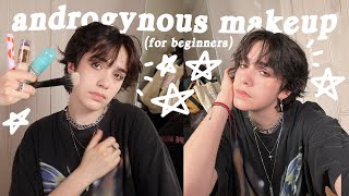 gender euphoric makeup tutorial 🌱✨ enby edition 👾 [upl. by Madonia614]