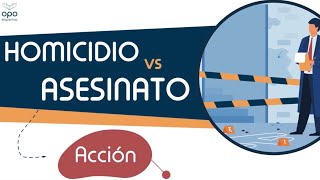 🔪HOMICIDIO Vs ASESINATO  ¿Cuál es la DIFERENCIA  ESQUEMAS CÓDIGO PENAL [upl. by Trula]