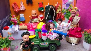 चीलू की कहानी 59Barbie Doll All Day Routine In Indian VillageBarbie Doll Bedtime Story 59 [upl. by Adelind704]