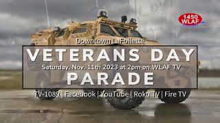 2023 Veterans Day Parade live from Downtown LaFollette [upl. by Feil561]