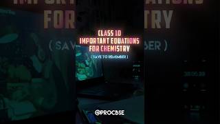 Checkout 🧿 👆𝔻𝕖𝕤𝕔𝕣𝕚𝕡𝕥𝕚𝕠𝕟CLASS 10 IMPORTANT EQUATION FOR CHEMISTRY [upl. by Ahsiat]