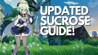 THE BEST EM BUFFS Updated Sucrose Guide  Genshin Impact [upl. by Yrollam216]