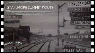 DarlingtonSTAINMORE SUMMITPenrith snow amp steam DMU train ride 1961 [upl. by Eizle]