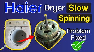 Fix Slow Spinning Washing Machine Dryer  Dryer Slow Spinning Problem  DIY Repair Tutorial [upl. by Elocn17]