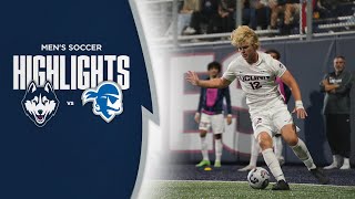 HIGHLIGHTS  UConn Mens Soccer Earns Draw with Seton Hall Saturday [upl. by Eiramik]