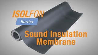 ISOLfon Barrier  Sound Insulation Membrane [upl. by Nylissej422]