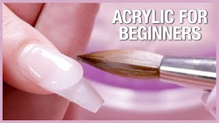 💅🏼Acrylic Nail Tutorial  How To Apply Acrylic For Beginners 🎉📚 [upl. by Nathalie]